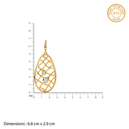 Golden Abstract Dew Earrings