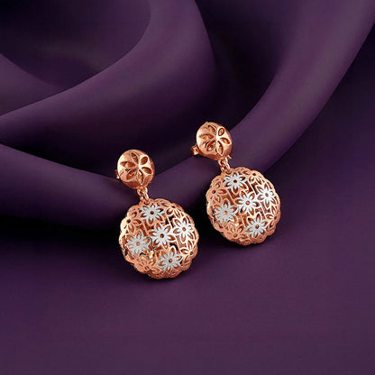 Kriti Sanon Dual Tone Evelia Silver Earrings