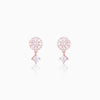 Rose Gold Floral Earrings