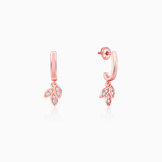 Gold Petal Trio Hoop Earrings