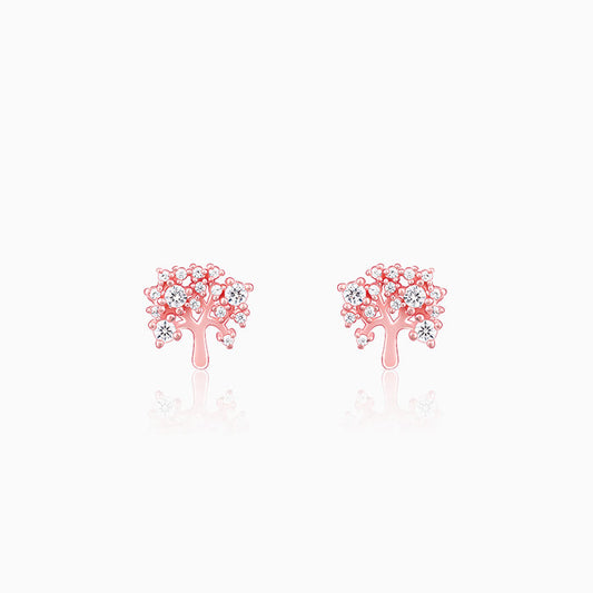 Rose Gold Tree of life Earrings