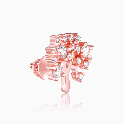 Rose Gold Tree of life Earrings