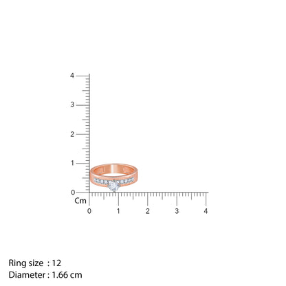 Rose Gold Smitten Solitaire Lab Grown Diamond Ring
