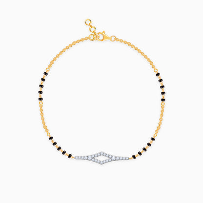 Gold Ruchira Mangalsutra Lab Grown Diamond Bracelet