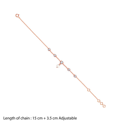 Anushka Sharma Rose Gold Seren Lotus Lab Grown Diamond Bracelet
