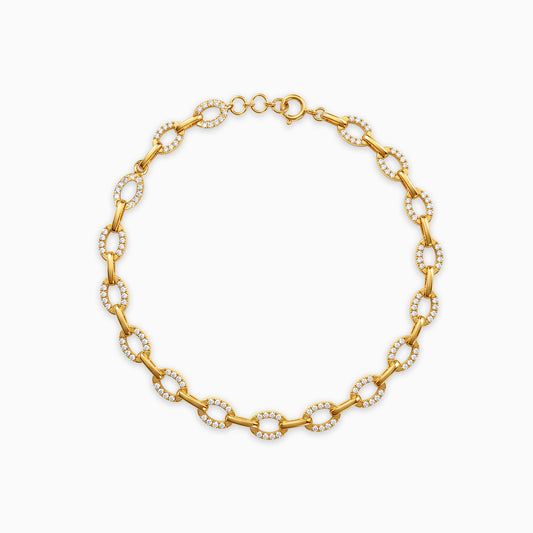 Anushka Sharma Gold Celestial Link Lab Grown Diamond Bracelet