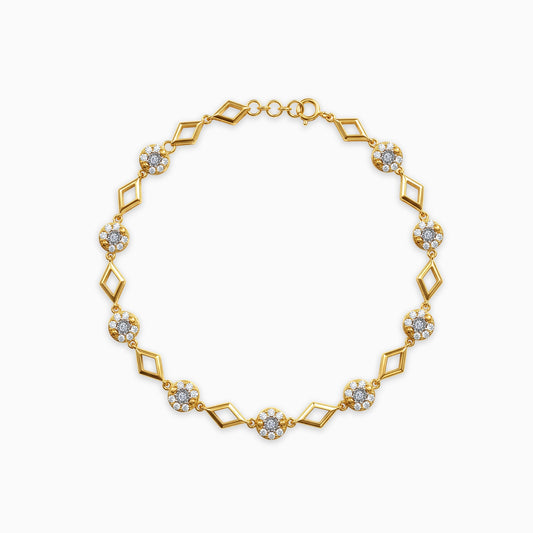 Anushka Sharma Gold Starlight Mosaic Lab Grown Diamond Bracelet