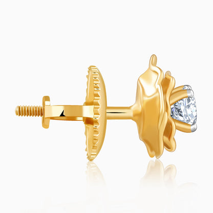 Gold Velora Bloom Lab Grown Diamond Studs