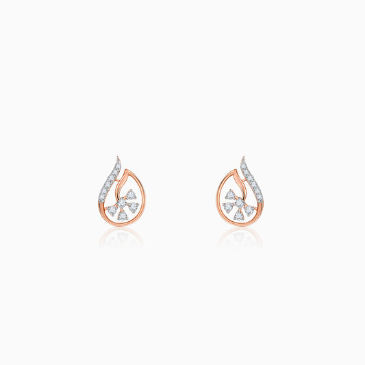 Rose Gold Aurelia Blossom Lab Grown Diamond Earrings