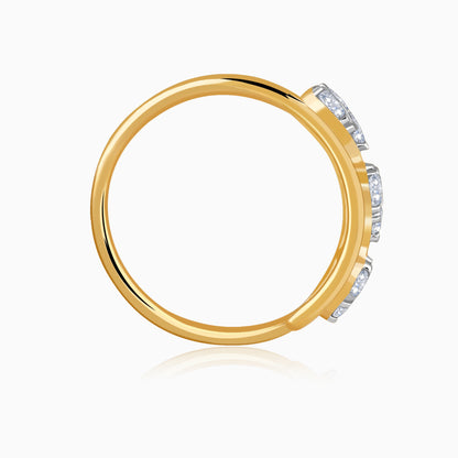 Gold Dewdrop Spark Lab Grown Diamond Earrings