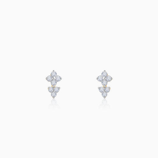 Gold Two Promises Lab Grown Diamond Earrings