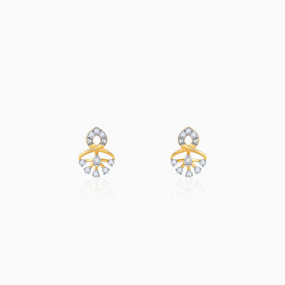 Gold Classic Gleam Lab Grown Diamond Earrings