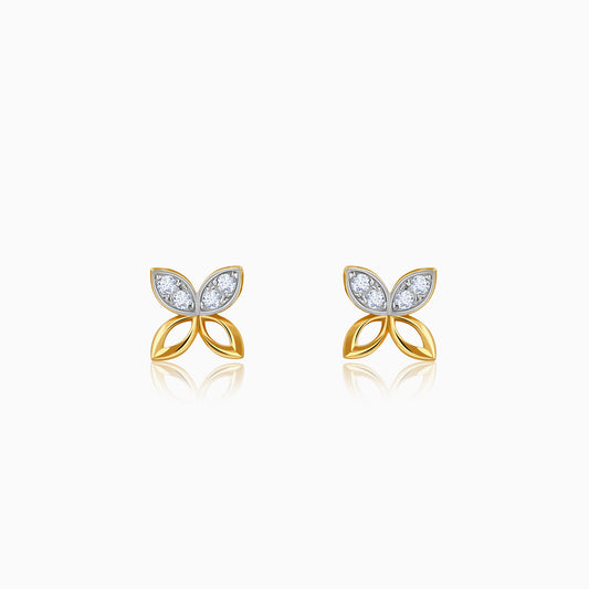Gold Aurea Lab Grown Diamond Earrings