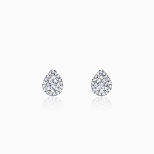 Gold Drape Lab Grown Diamond Earrings