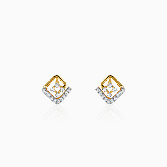 Gold Lyra Lab Grown Diamond Earrings