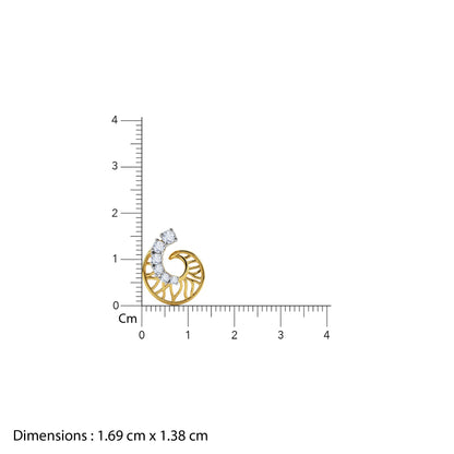 Gold Muguet Lab Grown Diamond Earrings