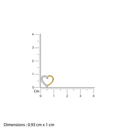 Gold Luminous Hearts Lab Grown Diamond Earrings