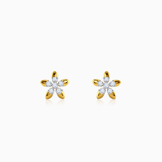 Gold Comet Busters Lab Grown Diamond Earrings