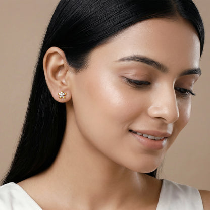 Gold Comet Busters Lab Grown Diamond Earrings