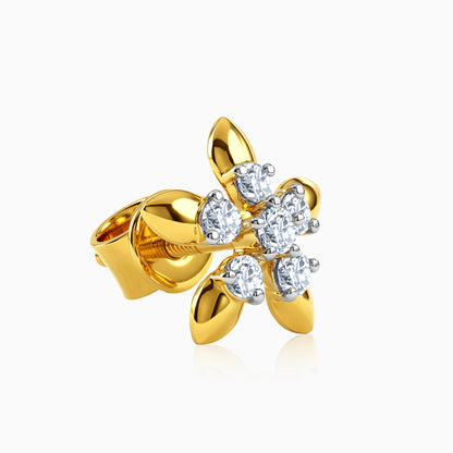 Gold Comet Busters Lab Grown Diamond Earrings