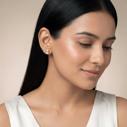 Gold Unity Lab Grown Diamond Earrings