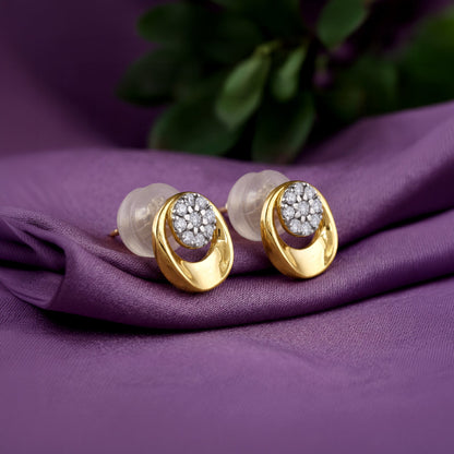 Gold Unity Lab Grown Diamond Earrings