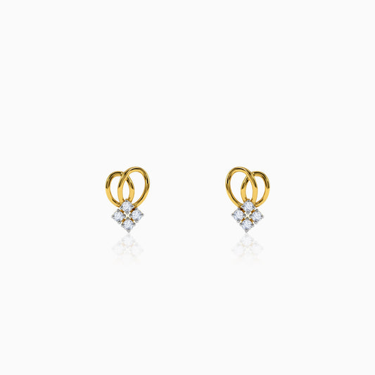 Gold Luv Lab Grown Diamond Studs