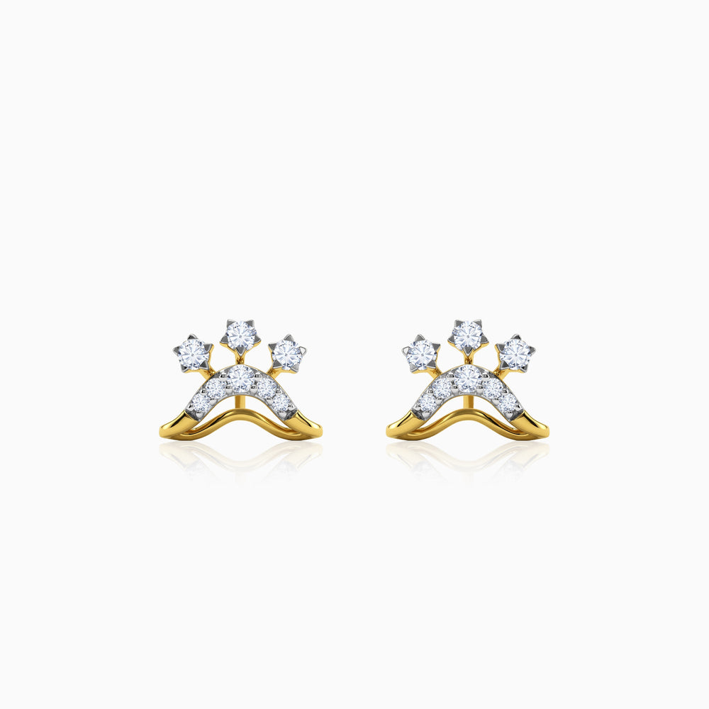 Gold Seraphina Lab Grown Diamond Earrings