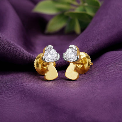 Gold Zephyr Lab Grown Diamond Earrings