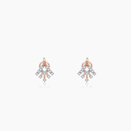 Rose Gold Benignant Diamond Earrings