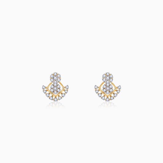 Gold Glided Spark Lab Grown Diamond Earrings