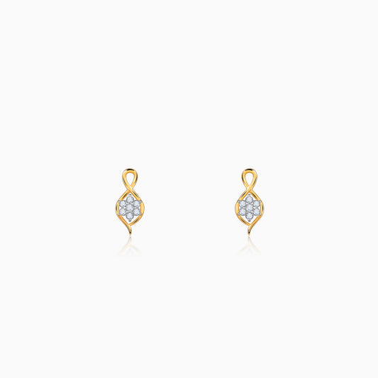 Anushka Sharma Gold Pure Flora Diamond Earrings