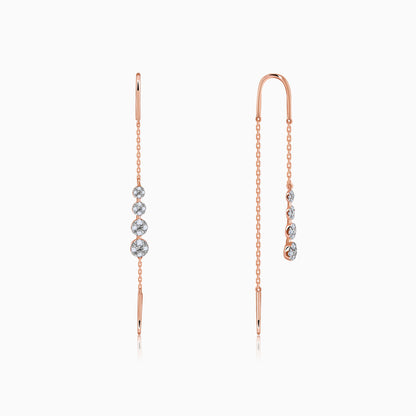 Rose Gold Kiran Sui Dhaaga Lab Grown Diamond Earrings