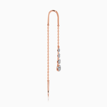 Rose Gold Kiran Sui Dhaaga Lab Grown Diamond Earrings