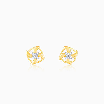 Gold Gentle Breeze Diamond Earrings