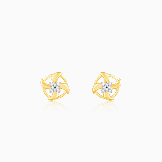 Gold Gentle Breeze Diamond Earrings