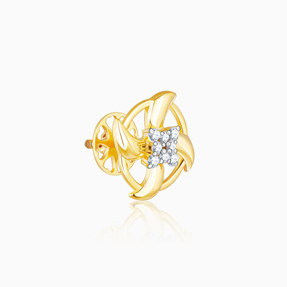 Gold Gentle Breeze Diamond Earrings