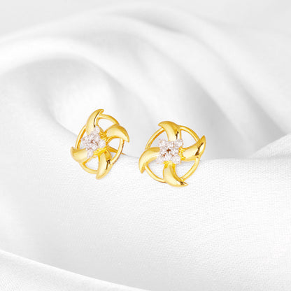 Gold Gentle Breeze Diamond Earrings