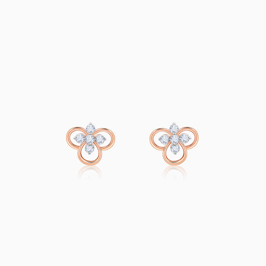 Rose Gold Velora Lab Grown Diamond Stud Earrings