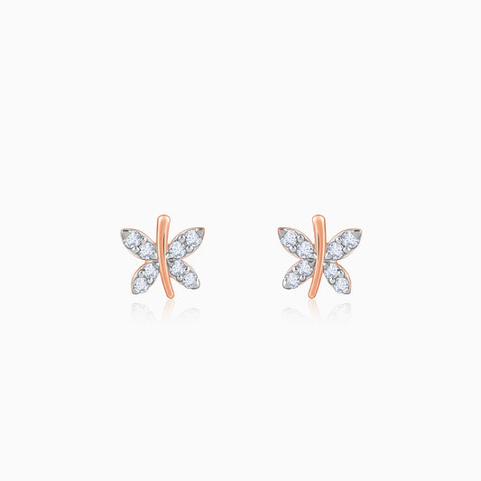 Rose Gold Evolve Lab Grown Diamond Stud Earrings