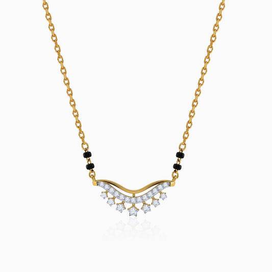 Gold Pooja Lab Grown Diamond Mangalsutra