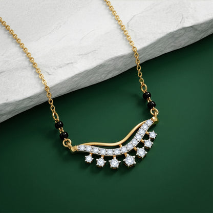 Gold Pooja Lab Grown Diamond Mangalsutra