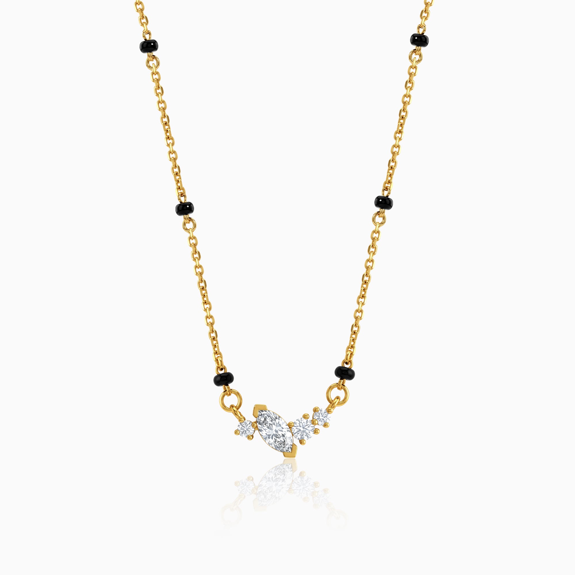 Gold Trisha Lab Grown Diamond Mangalsutra