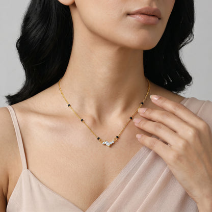 Gold Trisha Lab Grown Diamond Mangalsutra