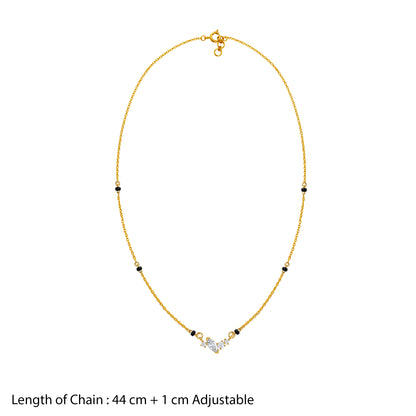 Gold Trisha Lab Grown Diamond Mangalsutra