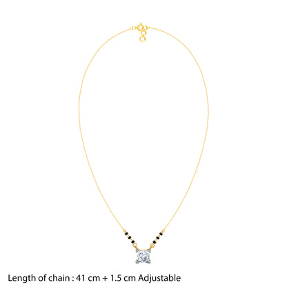 Anushka Sharma Gold Premala Solitaire Lab Grown Diamond Mangalsutra