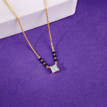 Anushka Sharma Gold Premala Solitaire Lab Grown Diamond Mangalsutra