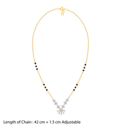 Gold Nethra Lab Grown Diamond Mangalsutra