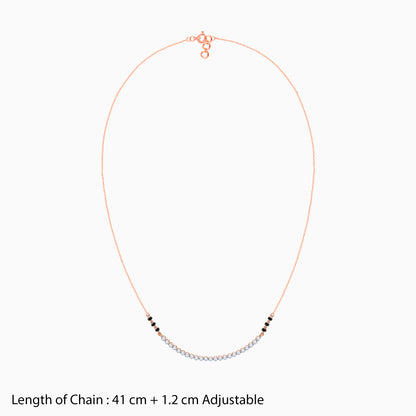 Rose Gold Suchitra Diamond Mangalsutra