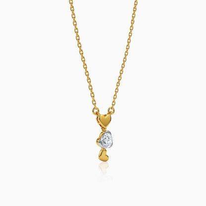 Gold Zephyr Lab Grown Diamond Necklace